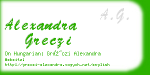 alexandra greczi business card